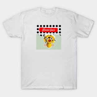 Flower Face - Zine Culture T-Shirt